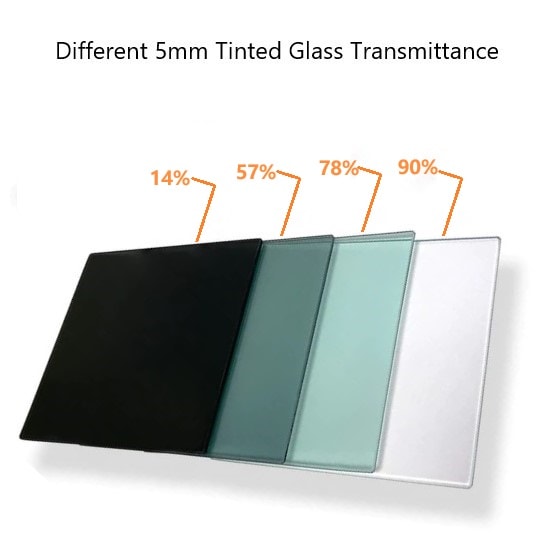 Different 5mm tinted glass transmittance - RV Windows
