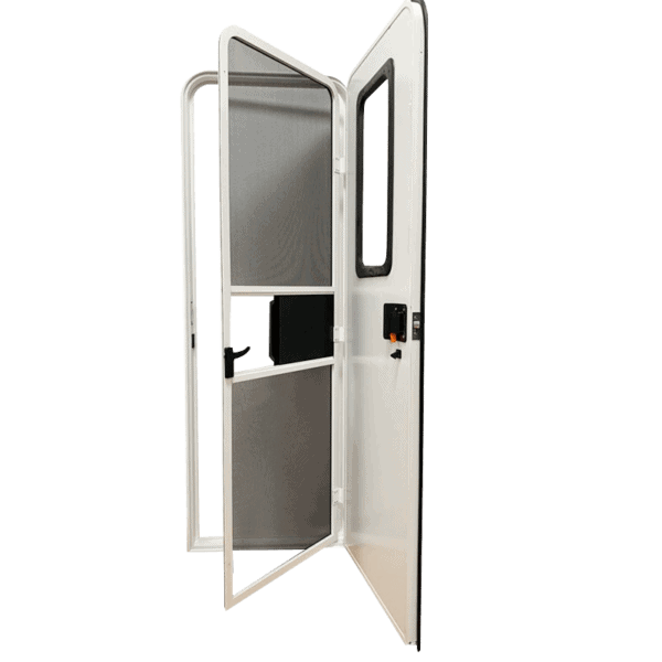 RV Door Caravan Trailer Door - RV Door Caravan Trailer Door With Screen Door