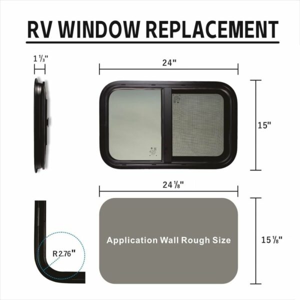 24 15 1 - RV Window 24''×15'' | 610×381mm